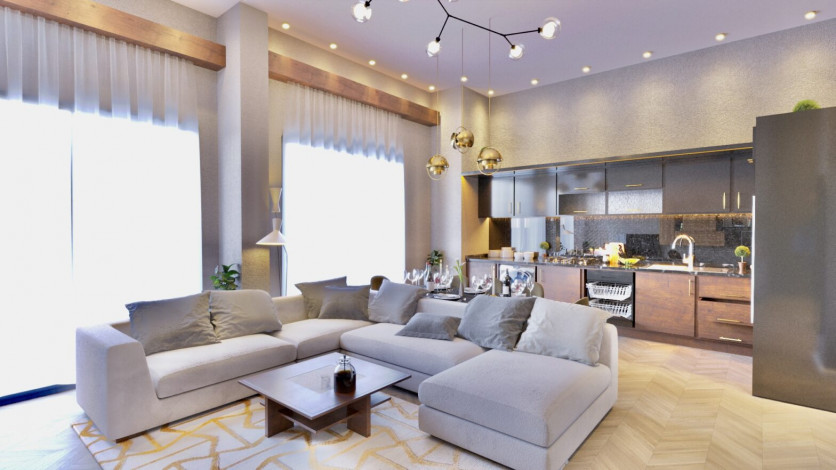 Новый инвестиционный проект с апартаментами 1+1 и 2+1 в районе Авсаллар - Ракурс 6