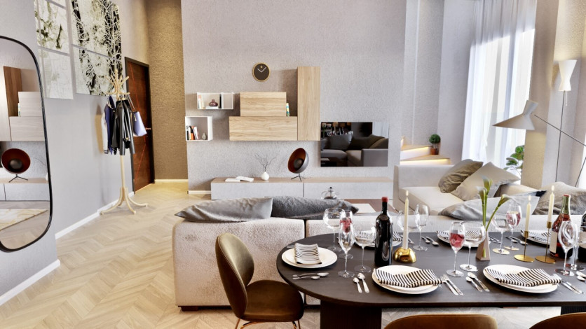 Новый инвестиционный проект с апартаментами 1+1 и 2+1 в районе Авсаллар - Ракурс 7