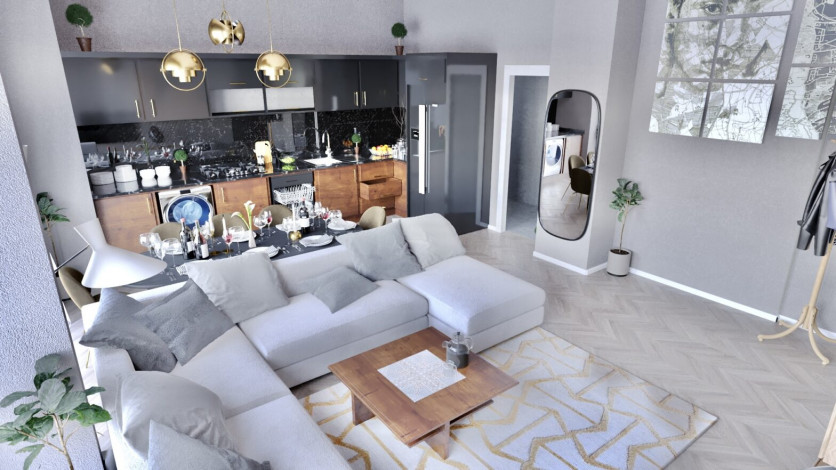 Новый инвестиционный проект с апартаментами 1+1 и 2+1 в районе Авсаллар - Ракурс 8