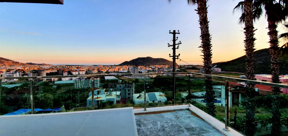 Вилла планировки 3+1, 370м2 с панорамным видом на море и горы, район Газипаша - Ракурс 24