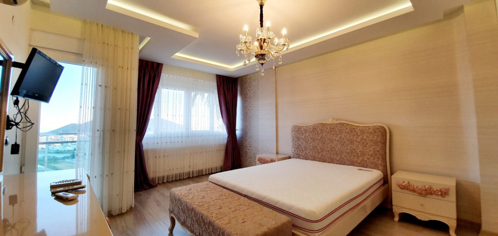 Вилла планировки 3+1, 370м2 с панорамным видом на море и горы, район Газипаша - Ракурс 39