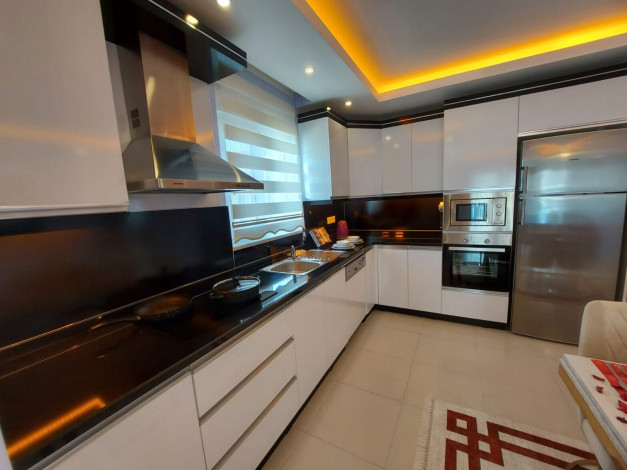 Просторная меблированная квартира 2+1, 120м2 в отличном жилом комплексе, Махмтулар - Ракурс 10