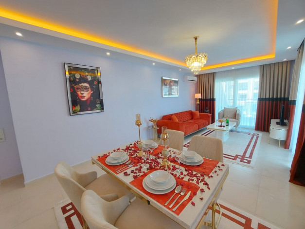 Просторная меблированная квартира 2+1, 120м2 в отличном жилом комплексе, Махмтулар - Ракурс 11