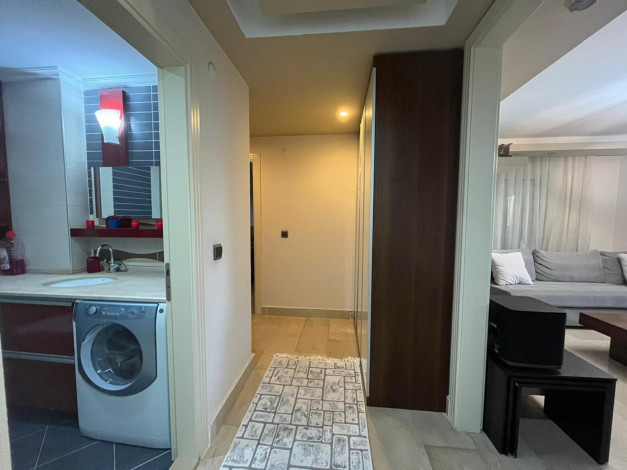 Меблированная квартира планировки 2+1, 120м2 с видом на море и крепость Алании, районе Джикджилли - Ракурс 18