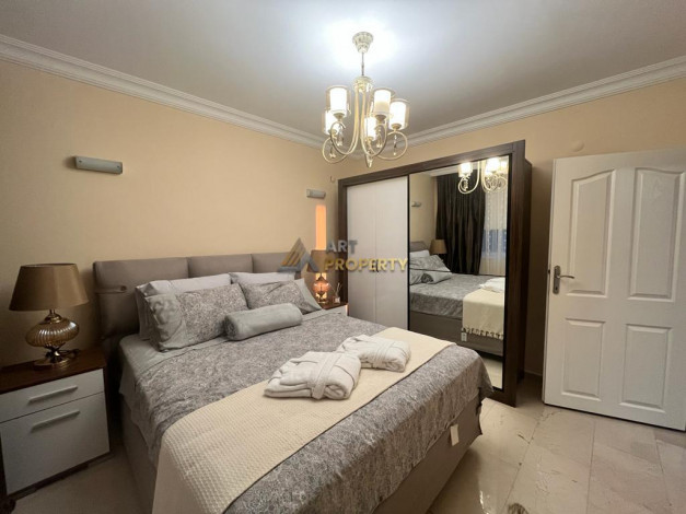 Уютные меблированные апартаменты на вилле 2+1, 130м2 с видом на Средиземное море, район Каргыджак - Ракурс 2