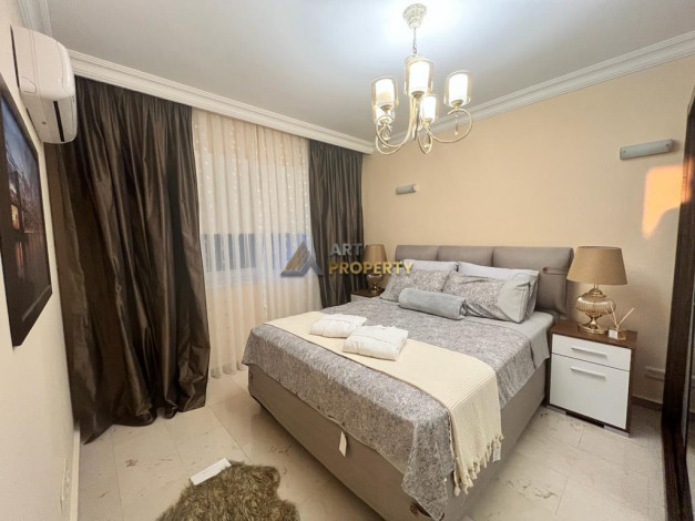 Уютные меблированные апартаменты на вилле 2+1, 130м2 с видом на Средиземное море, район Каргыджак - Ракурс 4