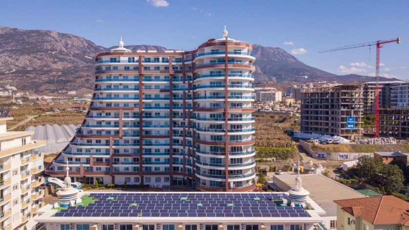 Квартира-студия в популярном жилом комплексе, район Махмутлар - Ракурс 2