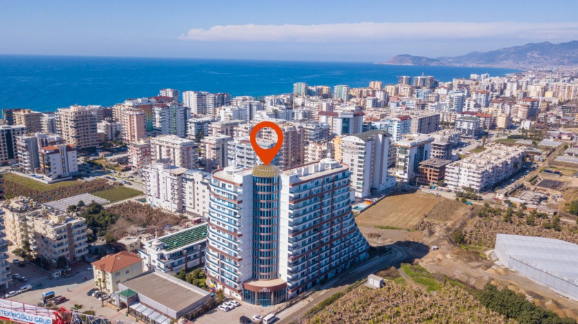 Квартира-студия в популярном жилом комплексе, район Махмутлар - Ракурс 47