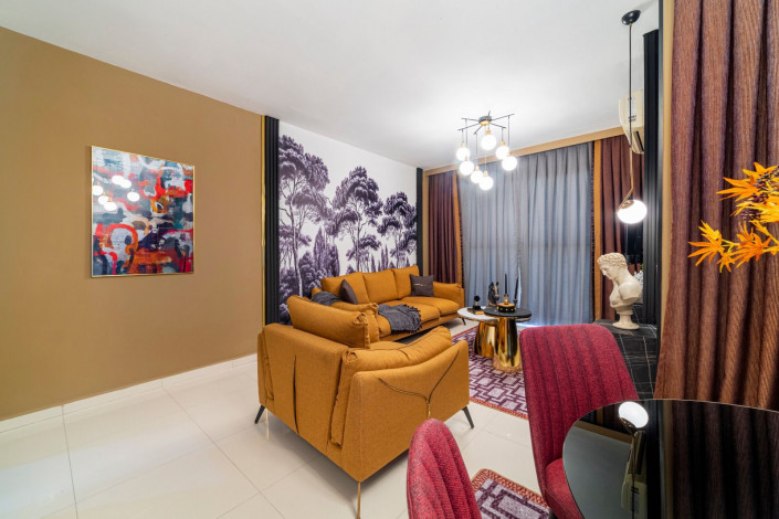 Просторные апартаменты 1+1 с роскошным дизайном мебелью в Кестель, 70м2 - Ракурс 4