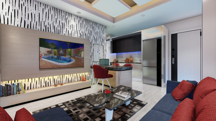 Новый инвестиционный проект c квартирами 1+1, 2+1 в районе Авсаллар - Ракурс 5