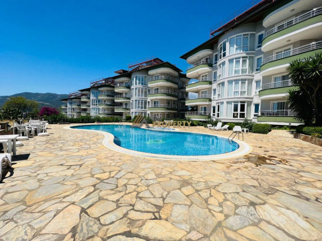 Меблированный пентхаус 4+1, с видом на море и горы, район Оба - Ракурс 3