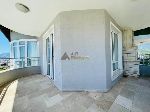 Меблированный пентхаус 4+1, с видом на море и горы, район Оба - Ракурс 8