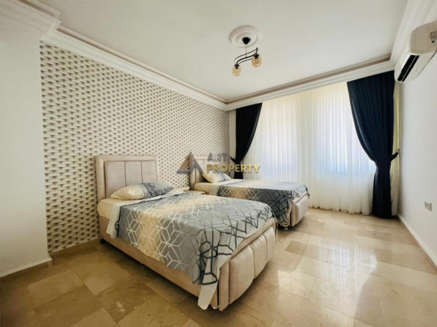 Меблированный пентхаус 4+1, с видом на море и горы, район Оба - Ракурс 23