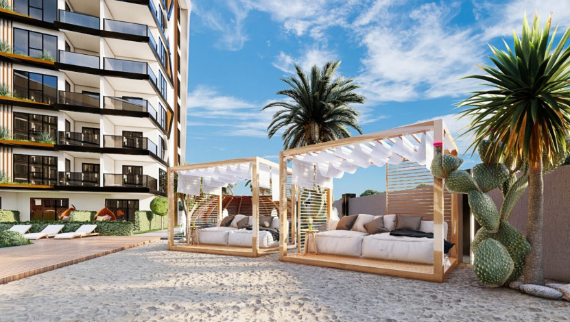 Апартаменты планировки 1+1, 55м2 в ЖК на стадии строительства, район Паяллар - Ракурс 2