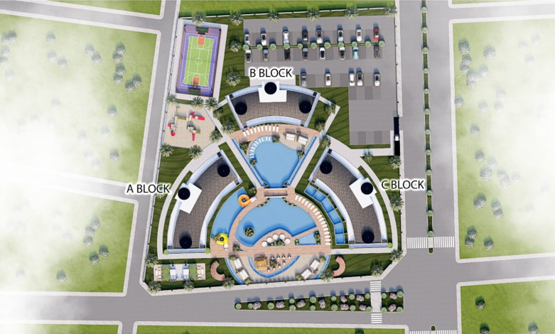 Апартаменты планировки 1+1, 55м2 в ЖК на стадии строительства, район Паяллар - Ракурс 5