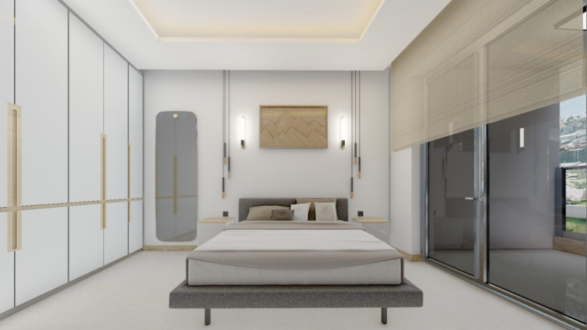 Апартаменты планировки 1+1, 55м2 в ЖК на стадии строительства, район Паяллар - Ракурс 12