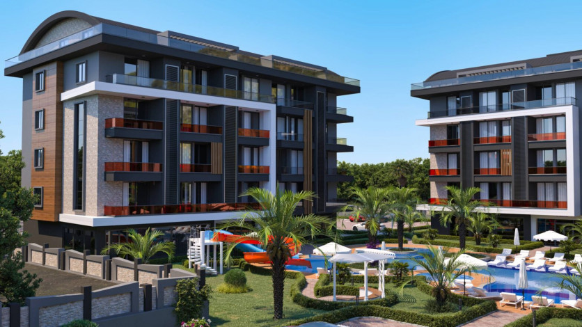 Новый жилой комплекс на стадии строительства  в престижном районе Оба - Ракурс 5