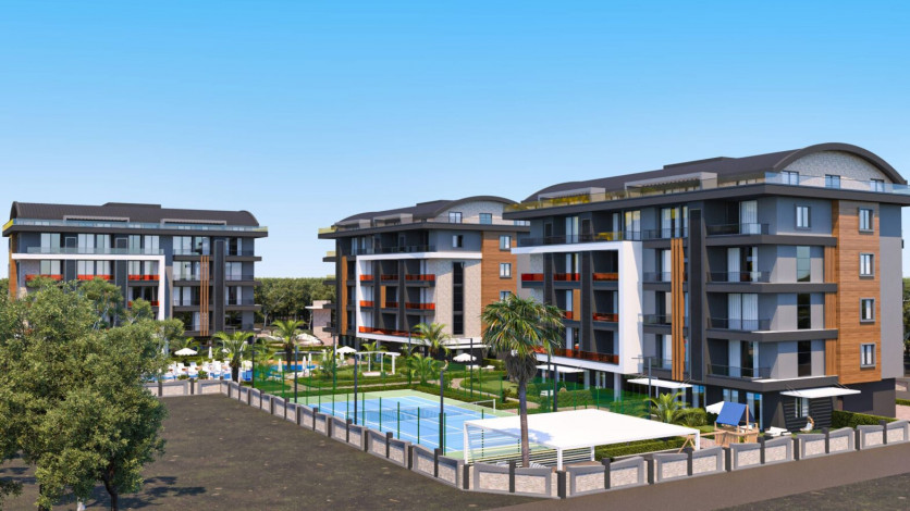 Новый жилой комплекс на стадии строительства  в престижном районе Оба - Ракурс 12