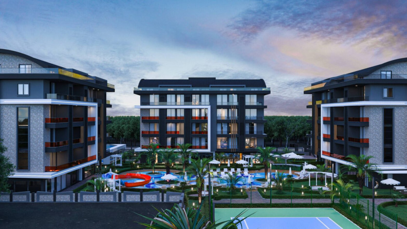 Новый жилой комплекс на стадии строительства  в престижном районе Оба - Ракурс 13