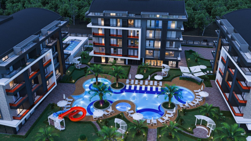 Новый жилой комплекс на стадии строительства  в престижном районе Оба - Ракурс 17