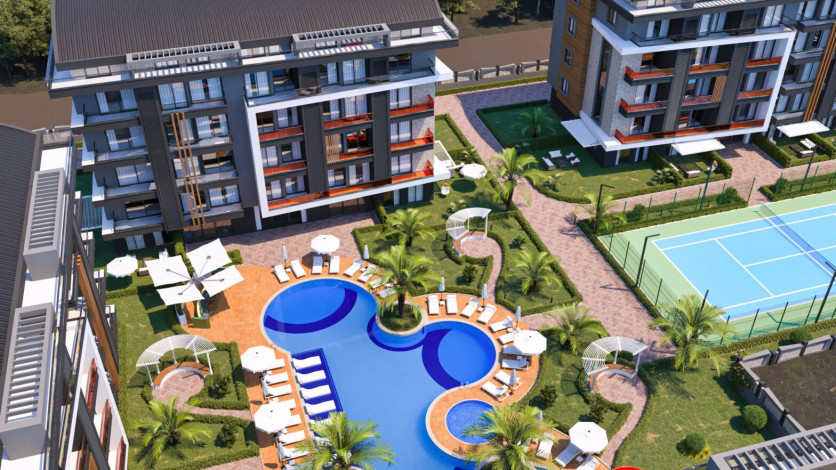 Новый жилой комплекс на стадии строительства  в престижном районе Оба - Ракурс 20