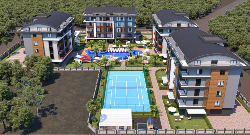 Новый жилой комплекс на стадии строительства  в престижном районе Оба - Ракурс 23