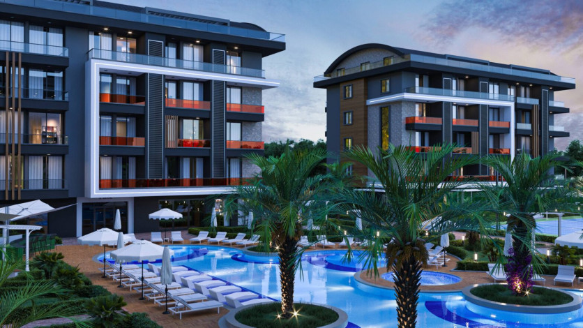 Новый жилой комплекс на стадии строительства  в престижном районе Оба - Ракурс 27