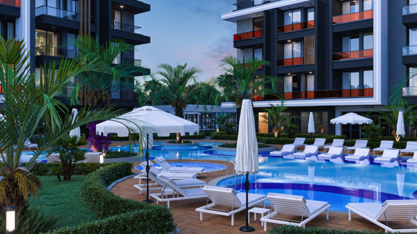 Новый жилой комплекс на стадии строительства  в престижном районе Оба - Ракурс 29