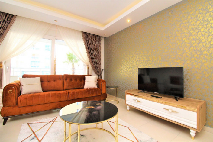 Шикарная квартира с мебелью  и бытовой техникой в 600 метрах от моря в Махмутларе, 70 м2 - Ракурс 4