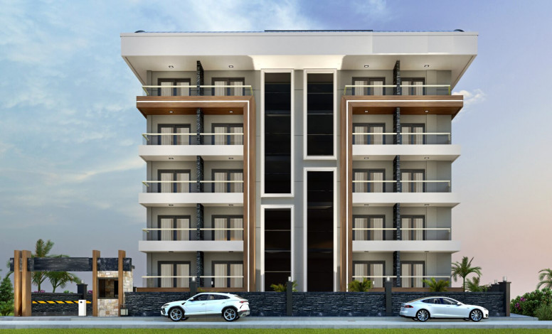 Квартира 1+1 в Махмутларе на завершающем этапе строительства по цене ниже застройщика, 56 м2 - Ракурс 22