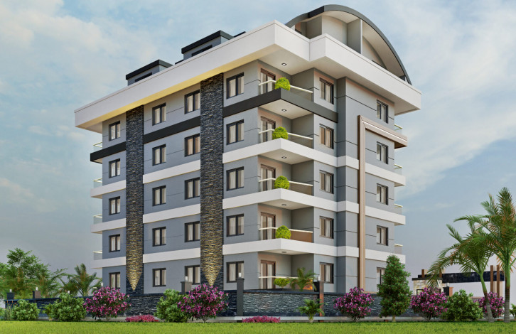 Квартира 1+1 в Махмутларе на завершающем этапе строительства по цене ниже застройщика, 56 м2 - Ракурс 24