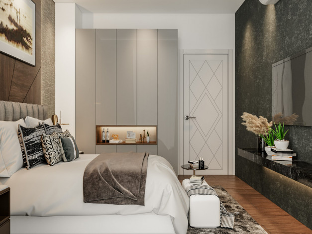 Квартира 1+1 в Махмутларе на завершающем этапе строительства по цене ниже застройщика, 56 м2 - Ракурс 31