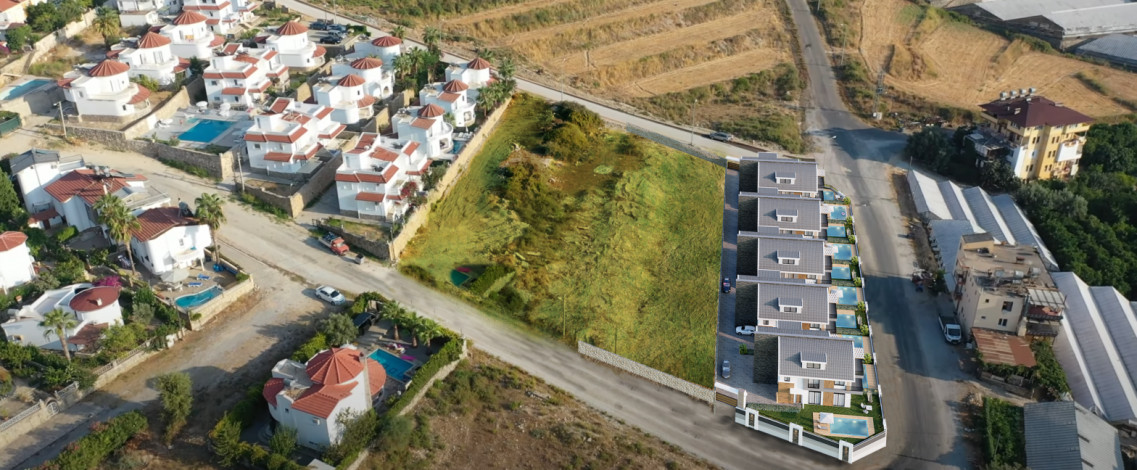 Проект вилл на стадии строительства 4+1, 220м2 в районе Авсаллар - Ракурс 3