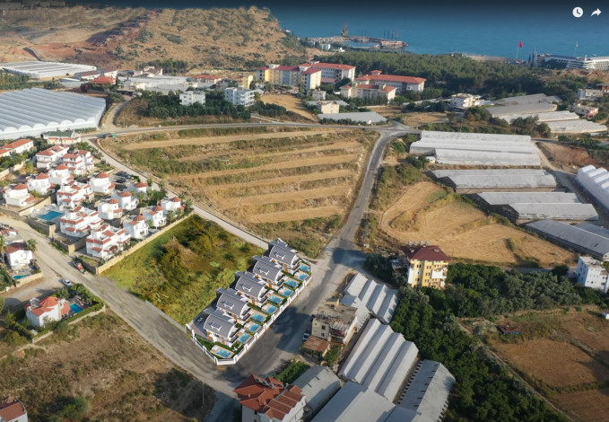 Проект вилл на стадии строительства 4+1, 220м2 в районе Авсаллар - Ракурс 4