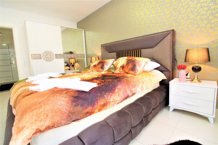 Шикарная квартира с мебелью  и бытовой техникой в 600 метрах от моря в Махмутларе, 70 м2 - Ракурс 10