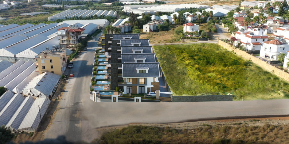 Проект вилл на стадии строительства 4+1, 220м2 в районе Авсаллар - Ракурс 5