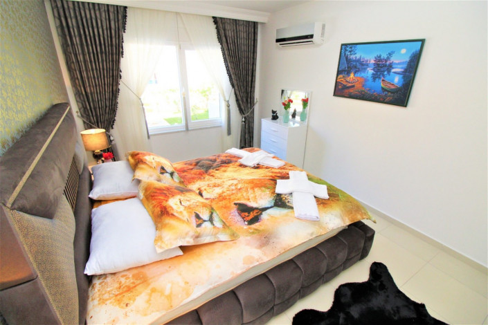 Шикарная квартира с мебелью  и бытовой техникой в 600 метрах от моря в Махмутларе, 70 м2 - Ракурс 13