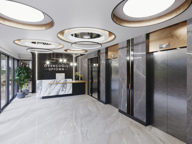 Квартира планировки 1+1, 50м2 в комплексе на стадии строительства, район Авсаллар - Ракурс 12