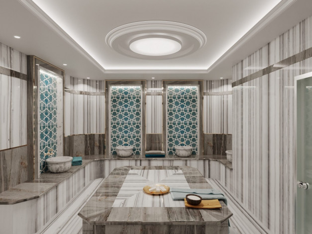 Квартира планировки 1+1, 50м2 в комплексе на стадии строительства, район Авсаллар - Ракурс 15