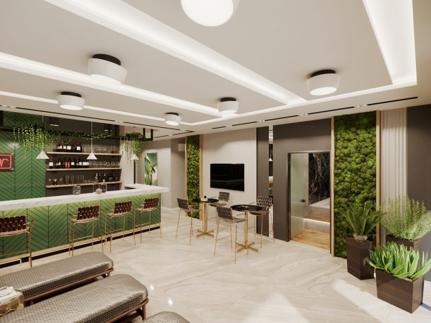 Квартира планировки 1+1, 50м2 в комплексе на стадии строительства, район Авсаллар - Ракурс 20