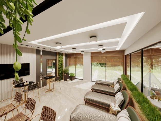 Квартира планировки 1+1, 50м2 в комплексе на стадии строительства, район Авсаллар - Ракурс 24