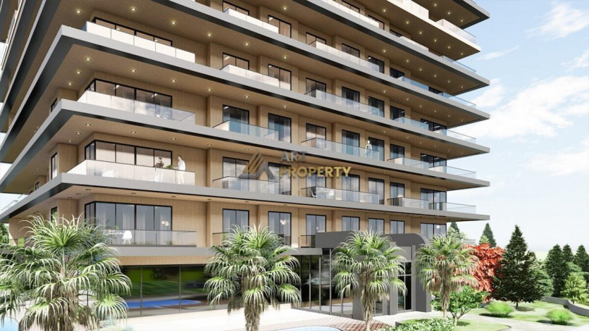 Апартаменты 1+1, 55м2 в комплексе на стадии строительства, район Тосмур - Ракурс 7