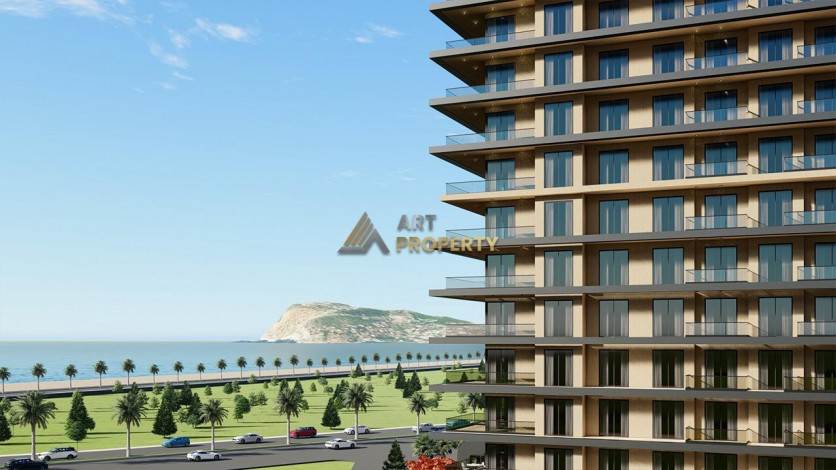 Апартаменты 1+1, 55м2 в комплексе на стадии строительства, район Тосмур - Ракурс 11