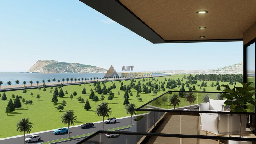 Апартаменты 1+1, 55м2 в комплексе на стадии строительства, район Тосмур - Ракурс 12