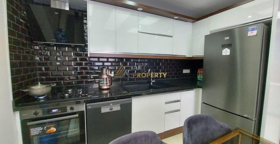 Новая квартира планировки 1+1, 65м2 с видом на море, районе Махмутлар - Ракурс 11