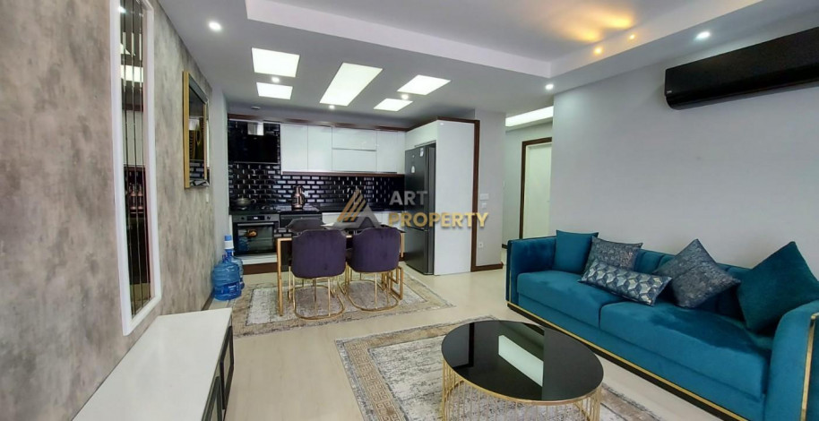 Новая квартира планировки 1+1, 65м2 с видом на море, районе Махмутлар - Ракурс 15