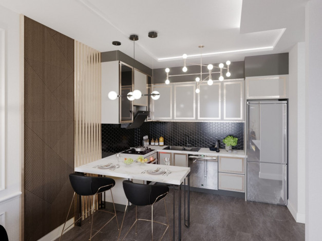 Новый проект с квартирами планировок 1+1, 2+1, 3+1 в районе Оба - Ракурс 2