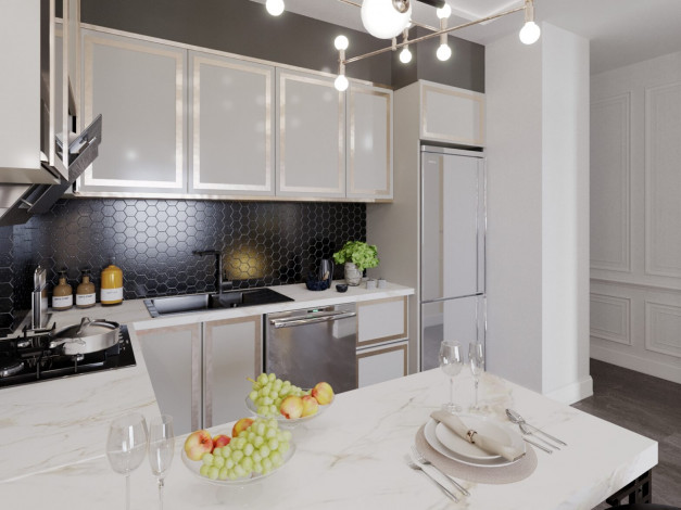 Новый проект с квартирами планировок 1+1, 2+1, 3+1 в районе Оба - Ракурс 3