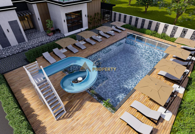 Новый проект с квартирами планировок 1+1, 2+1, 3+1 в районе Оба - Ракурс 5