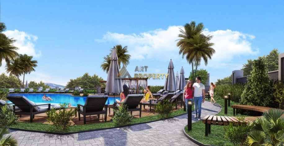 Квартира планировки 1+1, 55м2 в жилом комплексе на стадии строительства, районе Демирташ - Ракурс 4